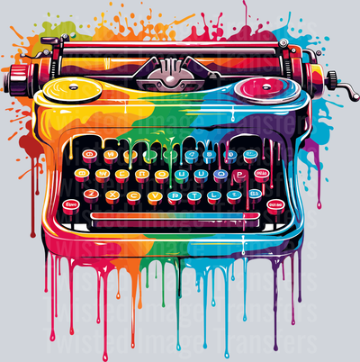 Typewriter Color Drip