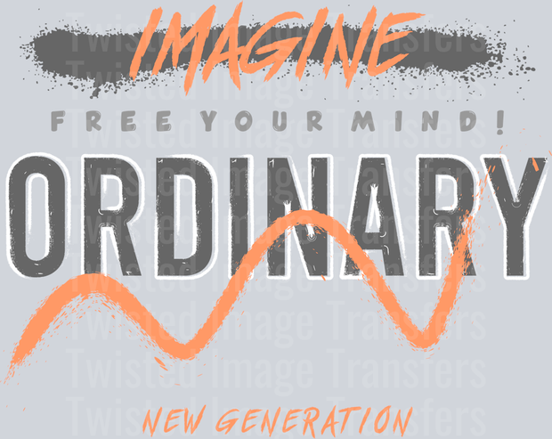 Street Wear Free Your Mind Imagine The Ordinary In Orange An d Black Fpnt