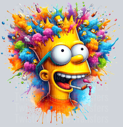 Brain Busted Bart Color Drip