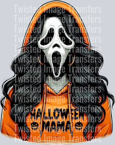 Scary Halloween Mama in Orange