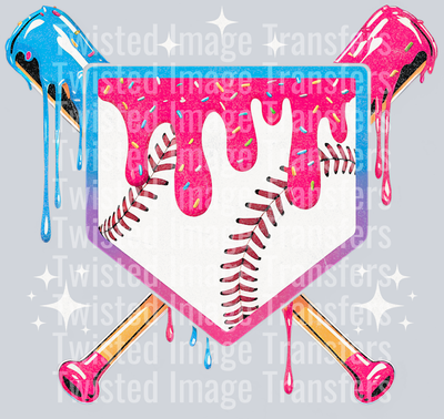 Pink Color Drip Home Plate