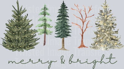 Merry & Bright Five Trees