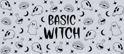 Basic WItch in Black 16oz UV DTF Libby Wrap