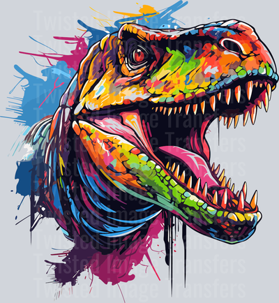 Colorful Dino Color Drip