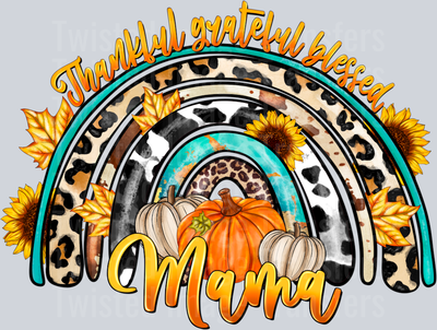 Fall Blessed Mama Rainbow