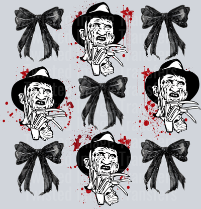 Rows of Freddy & Bows Halloween