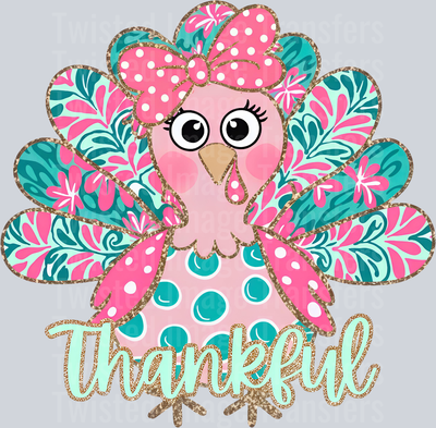Thankful Pink Turkey