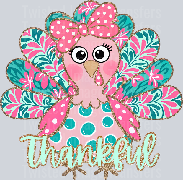 Thankful Pink Turkey