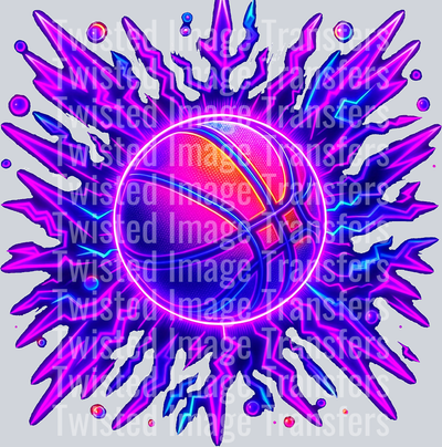 Retro Purple Basketball