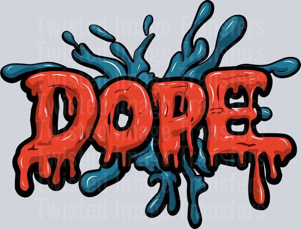 Dope & Blue Color Drip