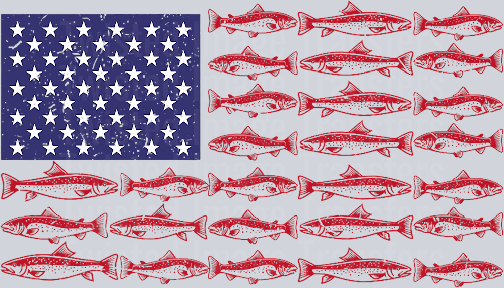 Flag of Fish DTF (direct-to-film) Transfer – Twisted Image Transfers