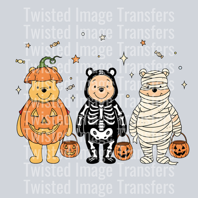 Halloween Bears in Costumes