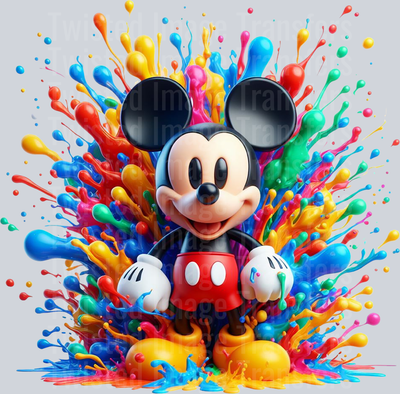 Mickey Color Drip Bright Colors