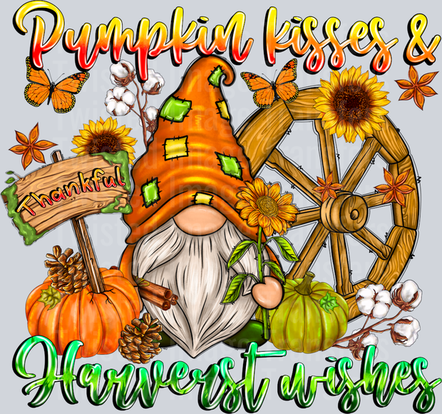 Pumpkin Kisses Harvest Wishes