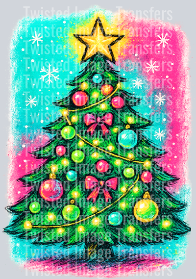 Christmas Tree Painted Pretty