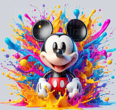 Splash Color Drip Mickey