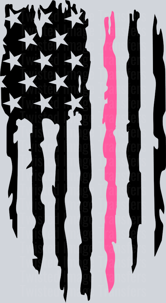 American Distressed Flag 03 Pink Line 01b – Twisted Image Transfers