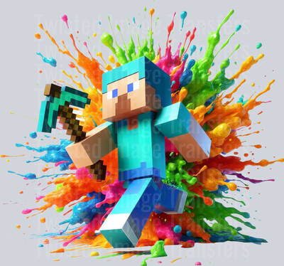 Color Drip Walking Minecraft