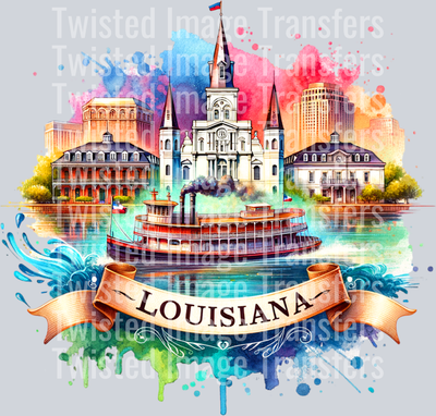 Louisiana Castle Color Drip