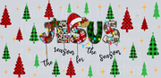 38-Jesus Is The Reason For The Season- Jesus Christmas-Buffalo Plaid Leopard Christmas