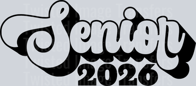 White Retro Senior 2026
