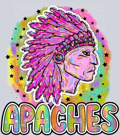 90s Girl Nostalgia Mascots Apaches