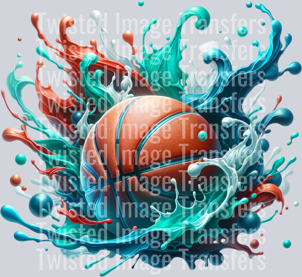 Tri Color Drip Basketball