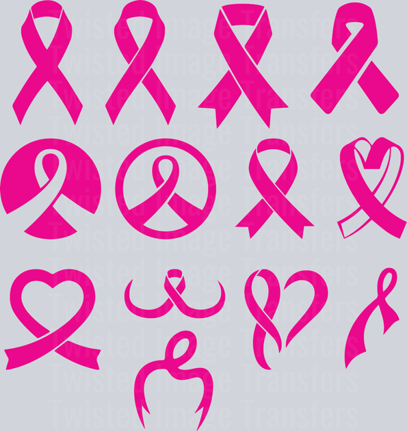 Pink Ribbons DTF (direct-to-film) Transfer – Twisted Image Transfers
