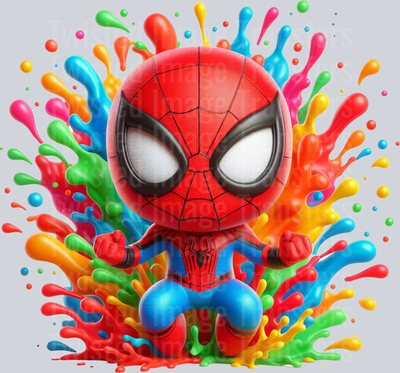 Color Drip Spiderman Colorful