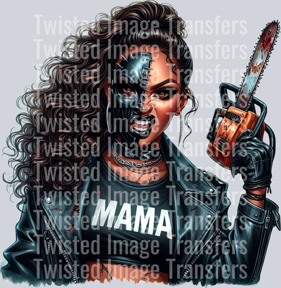 Halloween Mama With Chainsaw