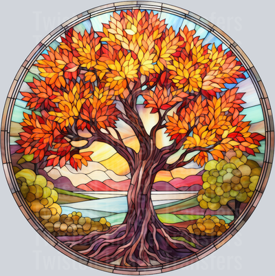 Autumn Stained Glass 12
