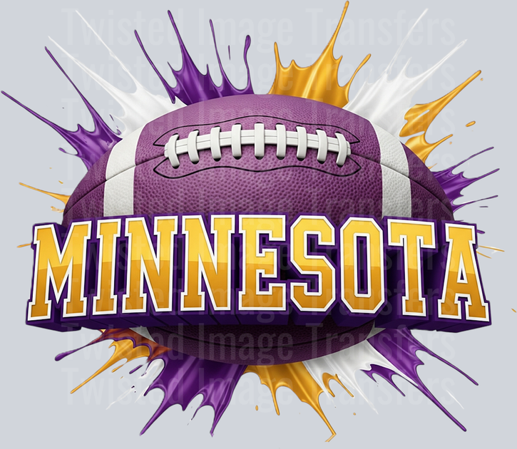 Minnesota Football Color Splash DTF (direct-to-film) Transfer – Twisted ...