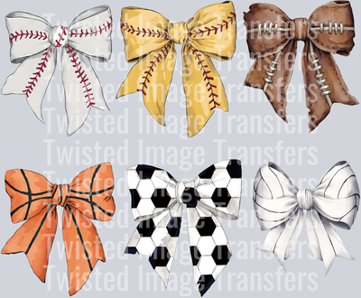 Rows of Sport Bows
