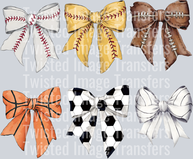 Rows of Sport Bows