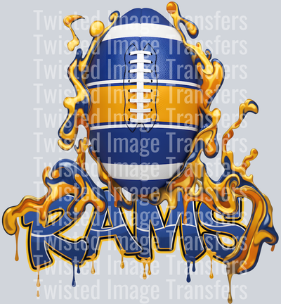 Los Angeles Color Drip Football