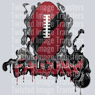 Georgia Color Drip Football