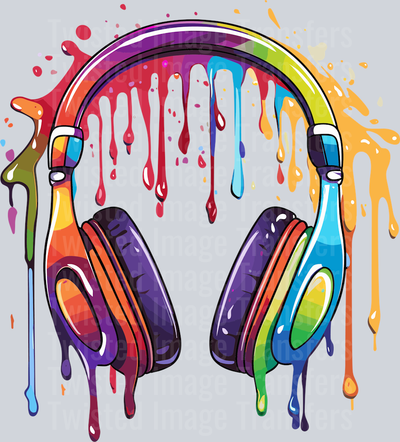 Headphones Color Drip