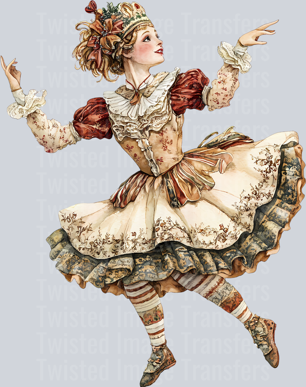 12 Days of Christmas Lady Dancing With Hands Out