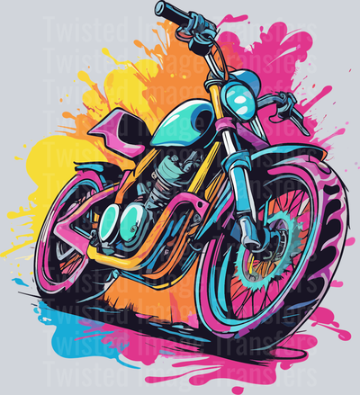 Motor Bike Color Drip