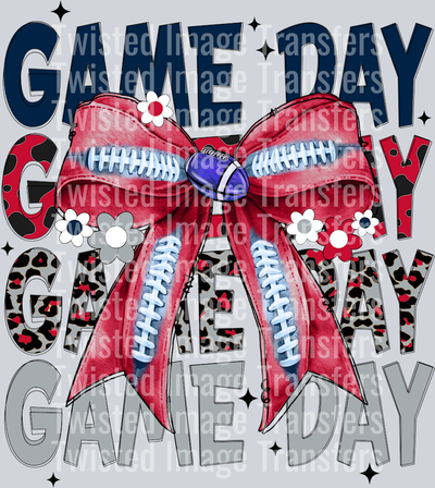New England Stacked Game Day & Bow