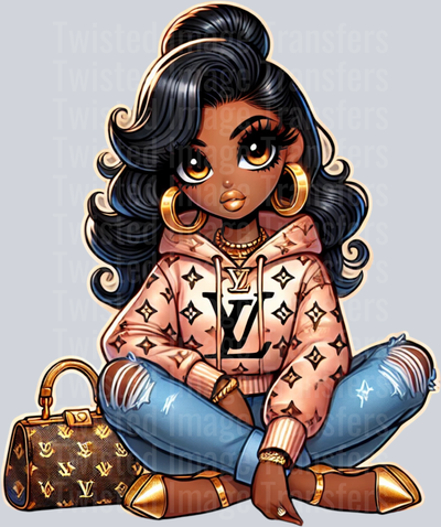 Girl in Lots of Gold
