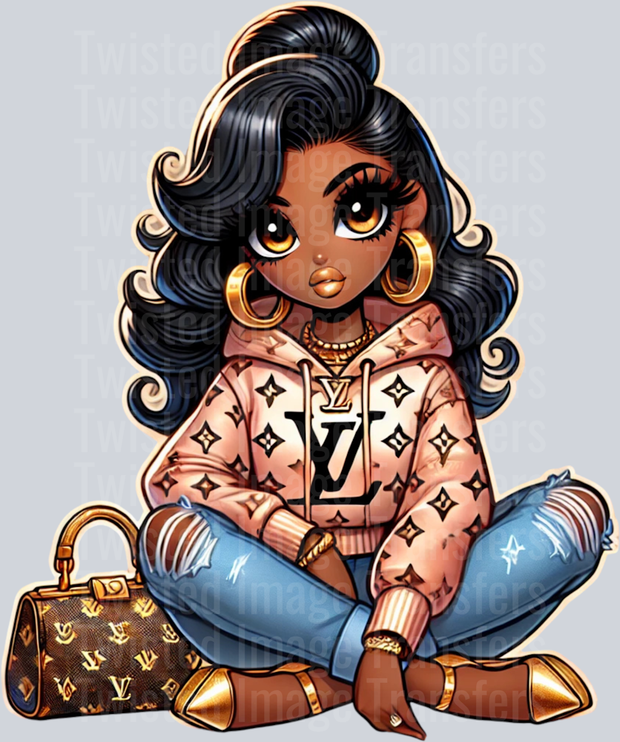 Girl in Lots of Gold
