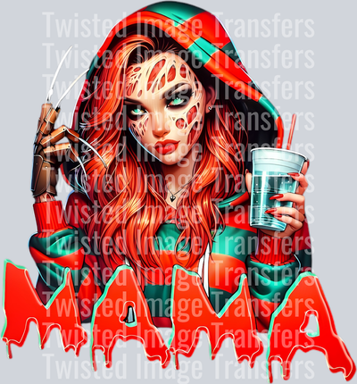 Halloween Mama Color Drip