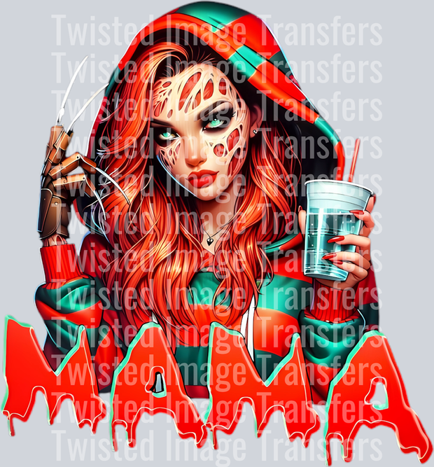 Halloween Mama Color Drip