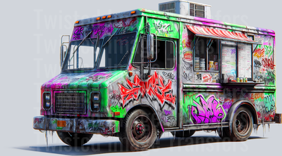 Color Drip Food Truck Serving Up Some Street Art_