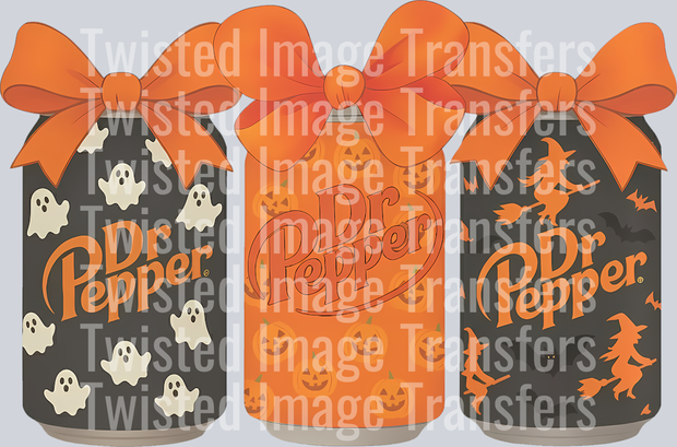 Orange & Black Dr Soda