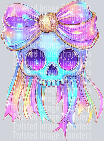 Iridescent Half Skull