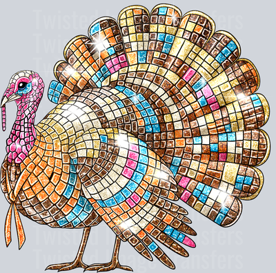 Turkey Colorful Pink & Blue