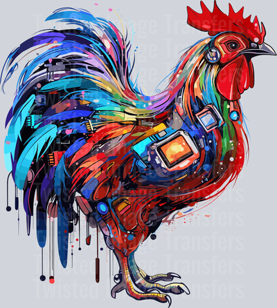 Rooster Color Drip