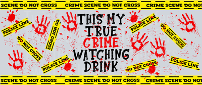 True Crime 16oz UV DTF Libby Wrap
